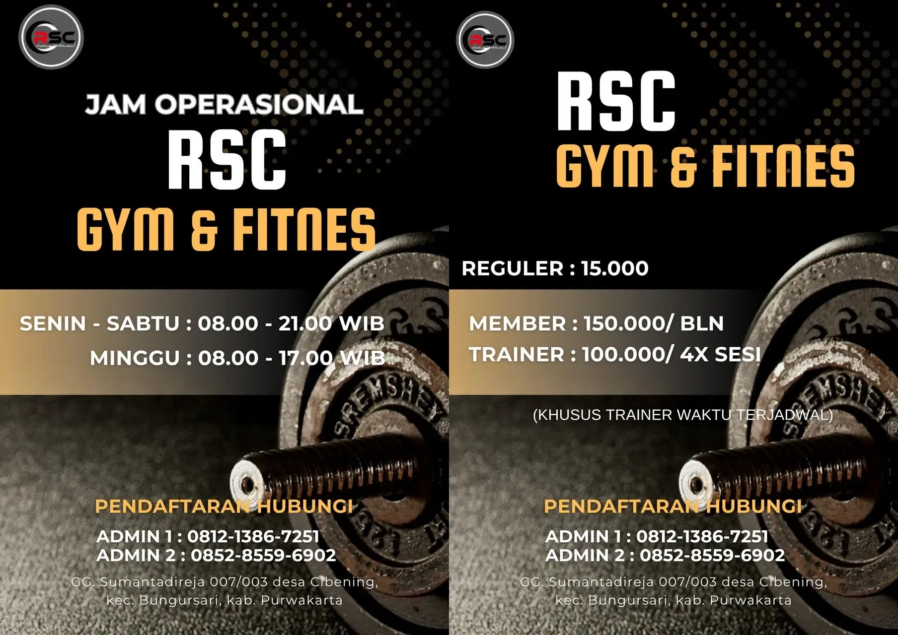 Brosur Harga Gym